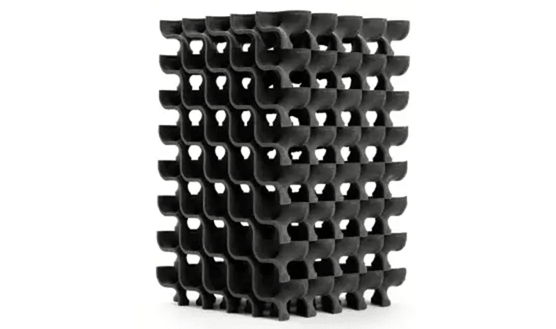 Estructura flexible impresa en 3D con Flexa Black